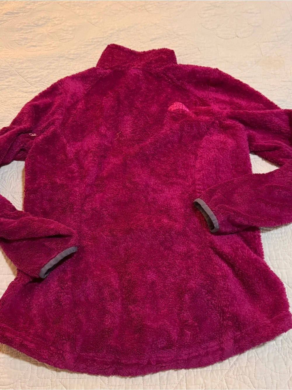 The North Face Girls' Plush Full-Zip Jacket - Berry